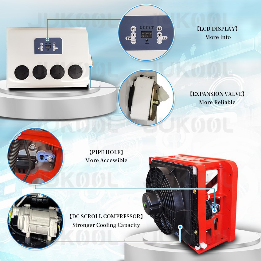 Details of 12v dc truck air conditioner Details of 12v dc truck air conditioner